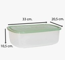 HERMETICO RECTANGULAR POO 5.5 LTS DA014 DA04 33X20X10CM