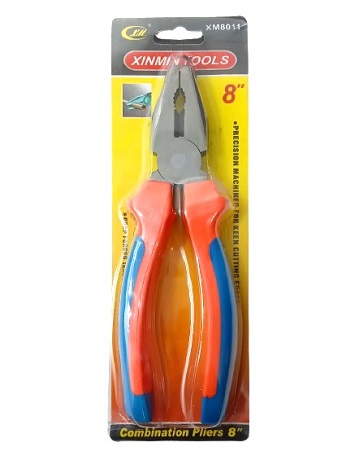 PINZA UNIVERSAL 8"  EN BLISTER XINMIN TOOLS SAA284A