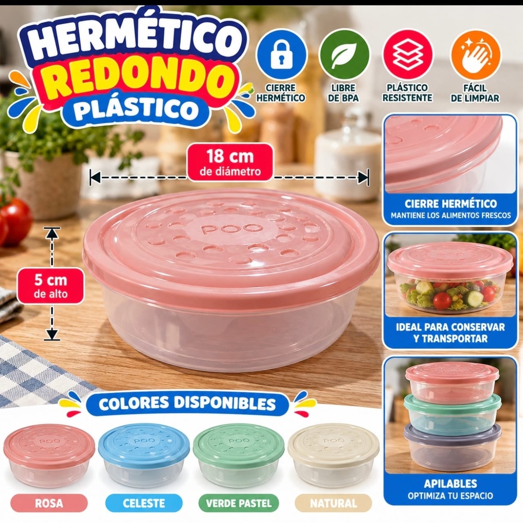 HERMETICO REDONDO 1100 POO DA08