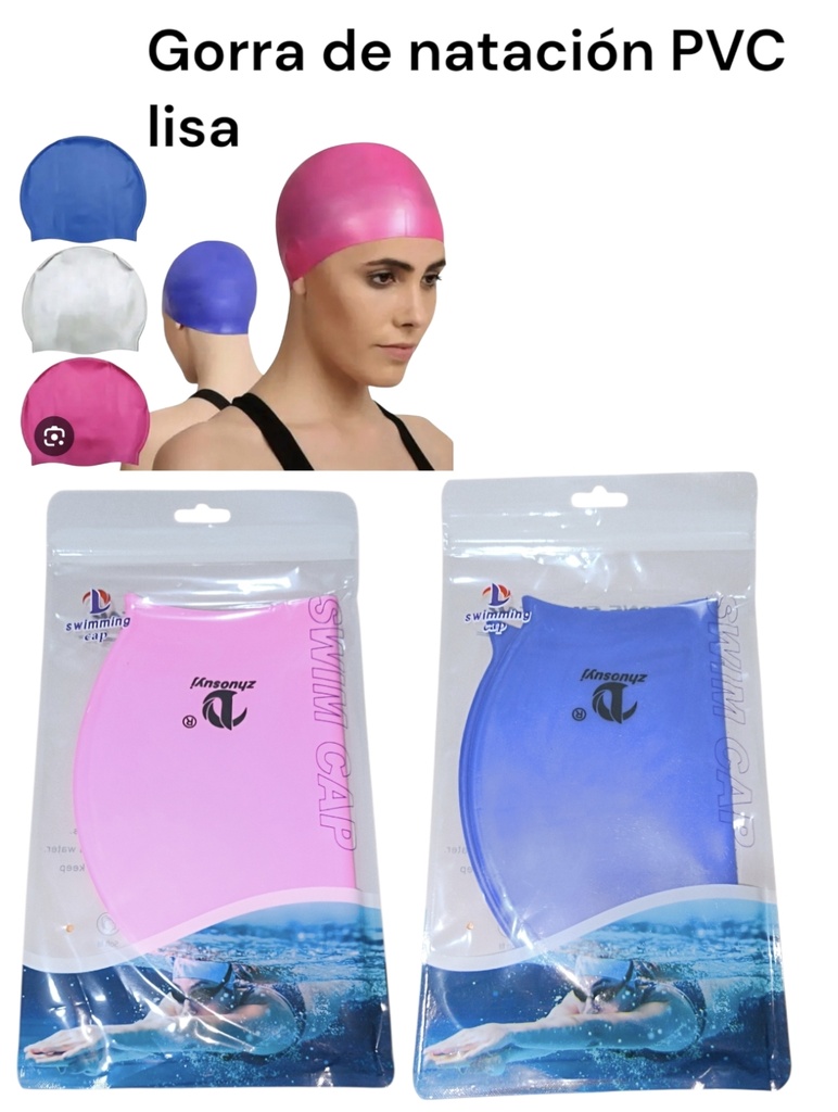 GORRA PARA NATACION EN BOLSA PVC QUICK