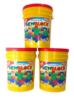 BALDE GRANDE CON BLOQUES 240 PIEZAS BLOQUIS