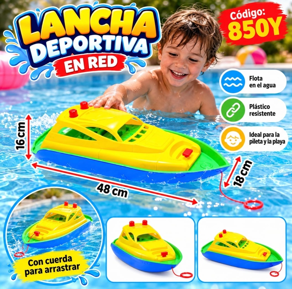 LANCHA DEPORTIVA EN RED YUYU 850Y