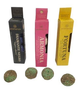 SAHUMERIO ESFERAS MAGICAS X 4 AROMAZA 