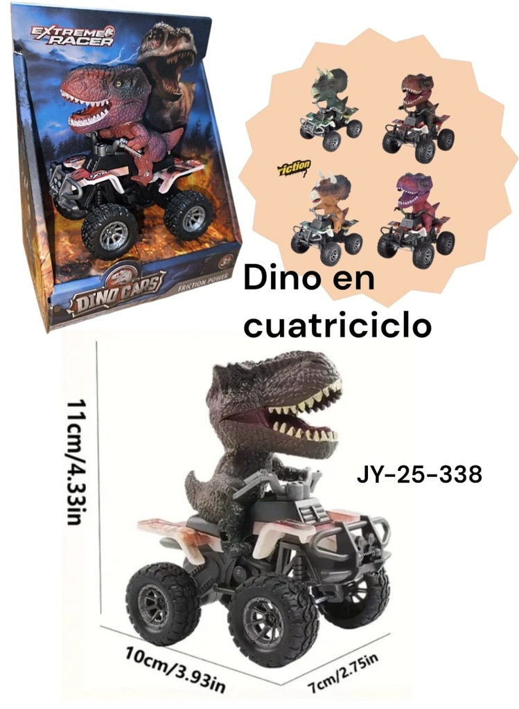 DINO EN CUATRICICLO TODO TERRENO DINO CAR JY-25-338