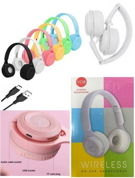 AURICULAR VINCHA BLUETHOOT YO8 ARTICULADO