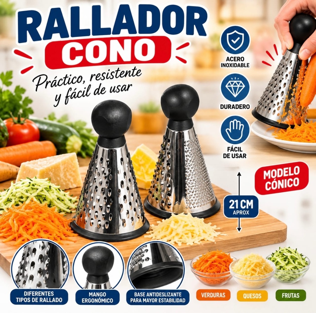 RALLADOR CONO 21 CM GRATER NC6432