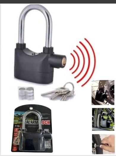 CANDADO CON ALARMA ARO LARGO EN BLISTER NC6574