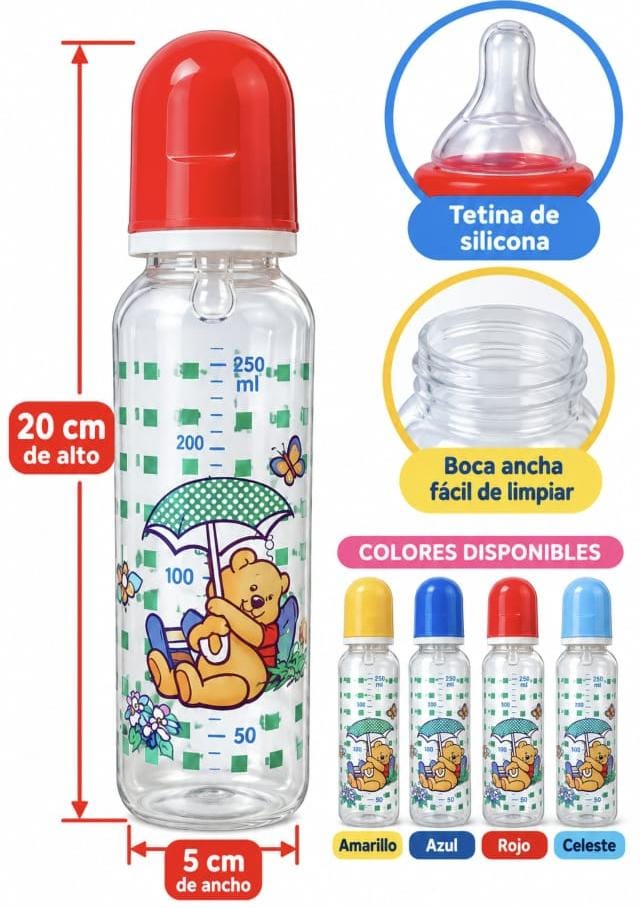 MAMADERA MEDIDOR P/ LECHE C/ TETINA DE CRISTAL DA73