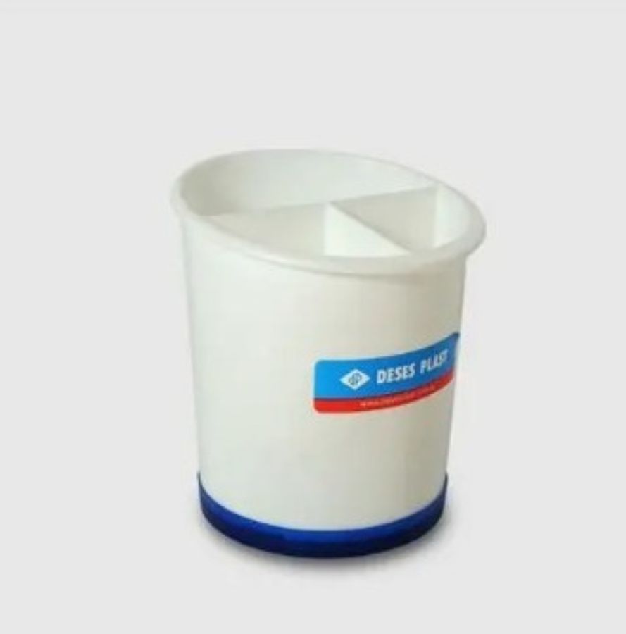 ESCURRIDOR DE CUBIERTOS REDONDO BLANCO DESES PLAST 1558 3 DIVISIONES