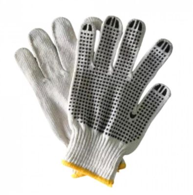 GUANTES DE TRABAJO BLANCO CON AMARILLO NC6774