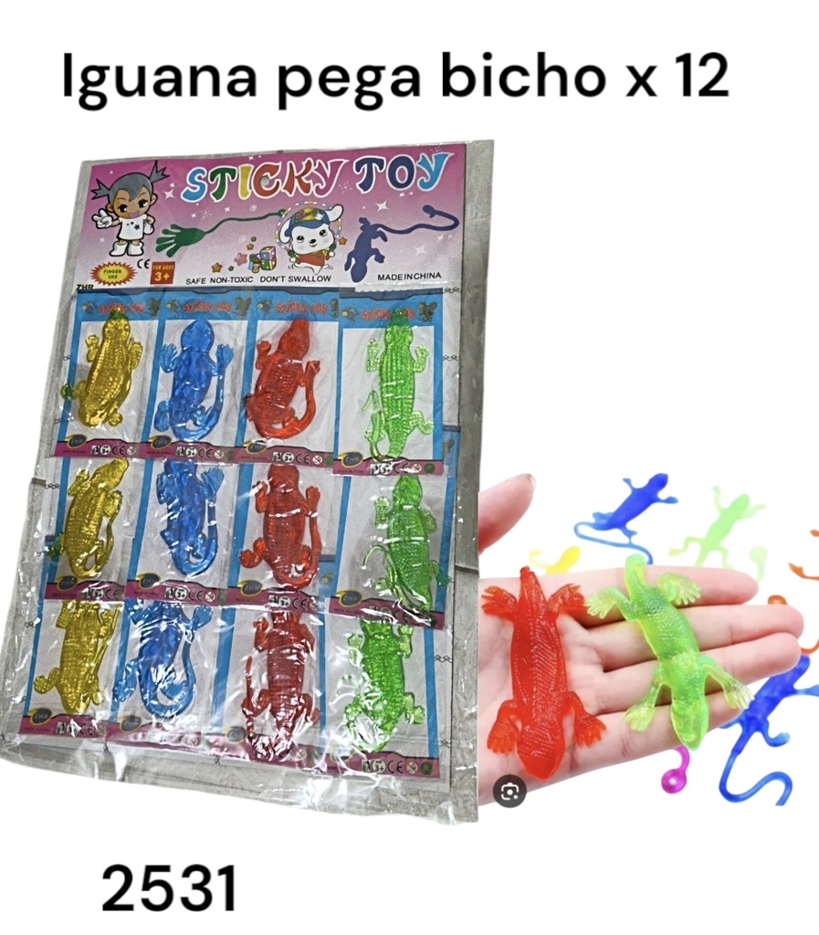 IGUANA GRANDE LATEX EN PLANCHA X 12 COD 2531