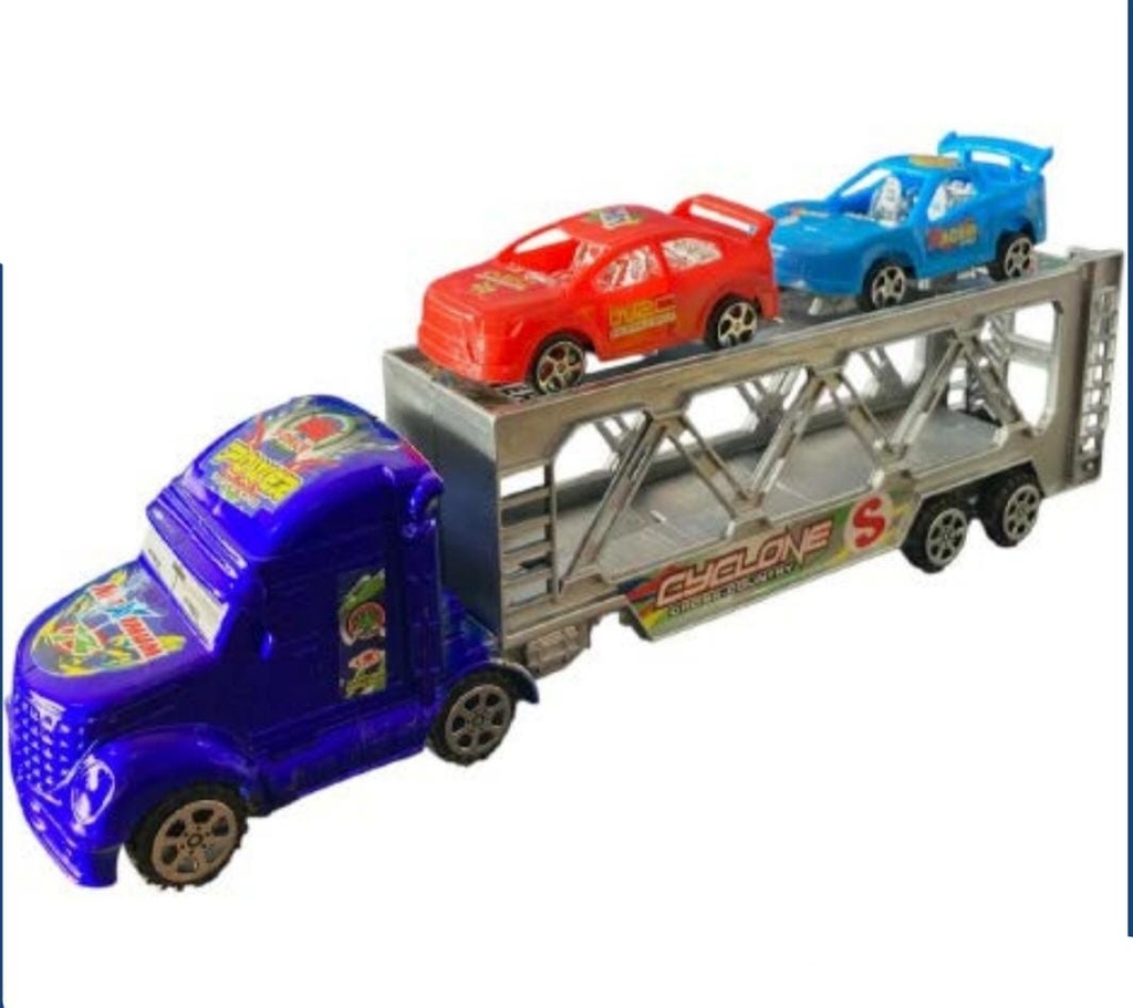 CAMION TRAILER A FRICCION CON 2 AUTOS EN BOLSA TOYS MKF492546