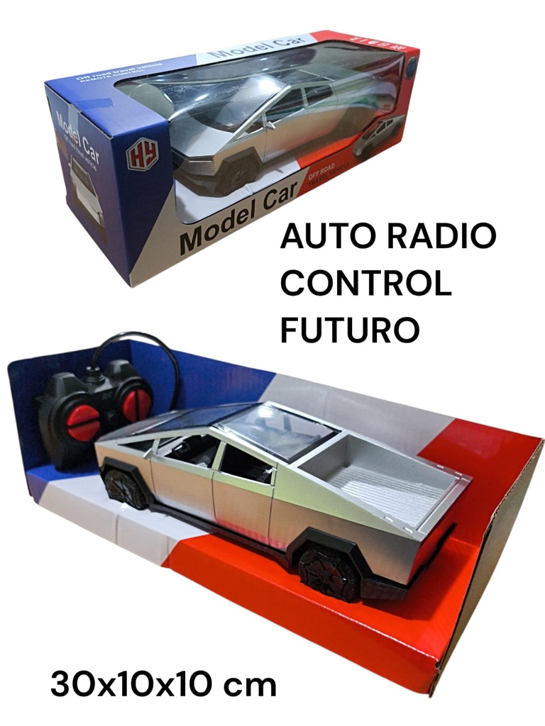 AUTO TESLA CYBERTRUCK RADIO CONTROL MODEL CAR EN CAJA 4 FUNCIONES