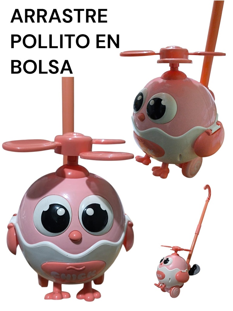 ARRASTRE POLLITO EN BOLSA  LITTLE CUTE CHICKEN