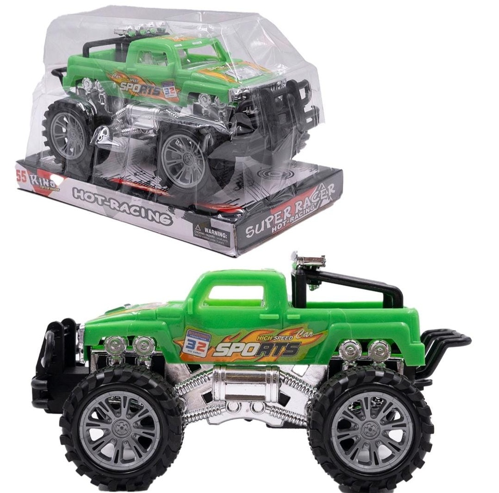 CAMIONETA 4X4 MODELOS VARIOS A FRICCION EN BURBUJAS 24X12CM 52088