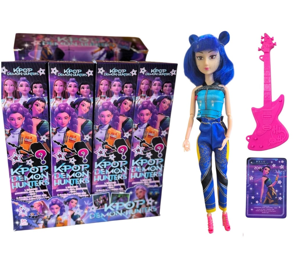 MUÑECA K-POP ARTICULADA CON ACCESORIOS EN CAJA SORPRESA 30CM SDD-26-0297