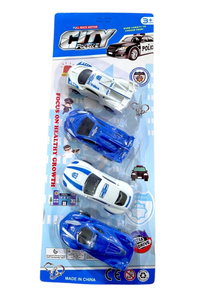 AUTO POLICIAS X 3 EN BLISTER CITY POLICE MKL331673