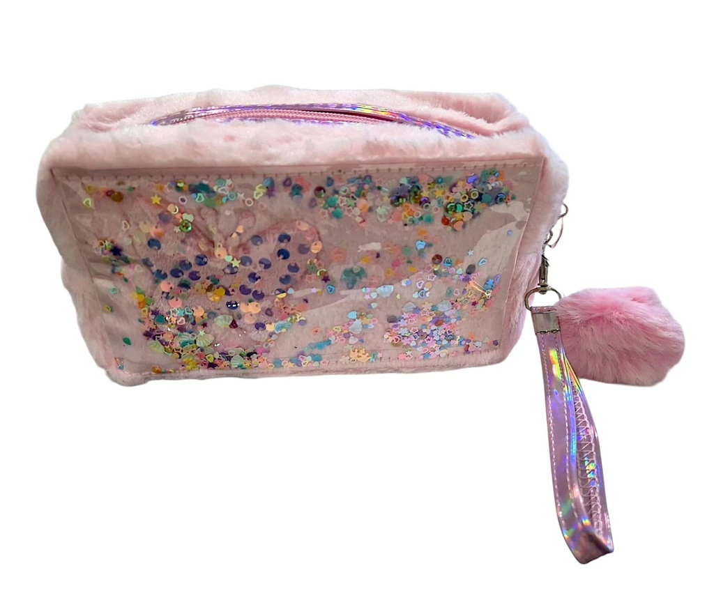 NECESER PELUDO CON GLITER Y POMPOM A506-5
