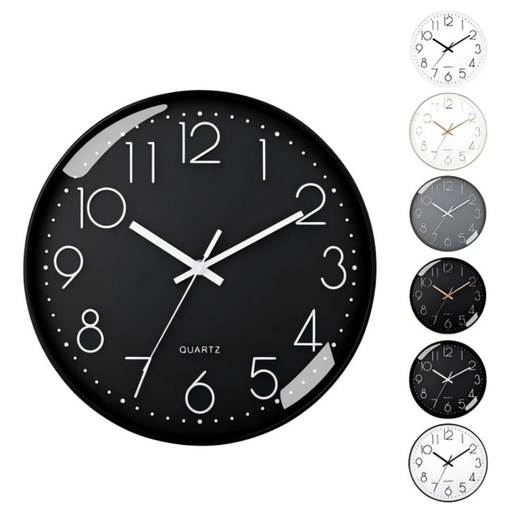 RELOJ DE PARED 25CM MODELOS VARIOS NUMEROS FINOS Y MEDIANOS HW69564 DIELIFLOR
