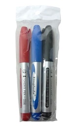 MARCADOR X 3 ROJO AZUL NEGRO EN BOLSA XINGLUDA HA0521