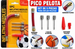 PICO PARA INFLADOR EN BLISTER 5 PIEZAS 60660