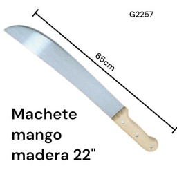 MACHETE MANGO DE MADERA 22" G2257