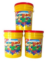 BALDE GRANDE CON BLOQUES 240 PIEZAS BLOQUIS