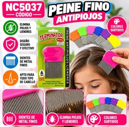 PEINE PIOJERO METAL TERMINATOR EN BLISTER NC5037