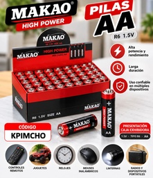 PILA MAKAO AA CAJA X 50 PRECIO UNITARIO KPIMCHO