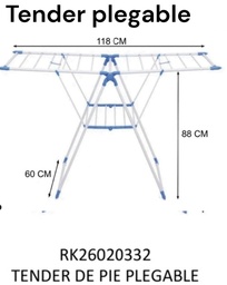 TENDER PLEGABLE P/ ROPA CLOTHESHORSE