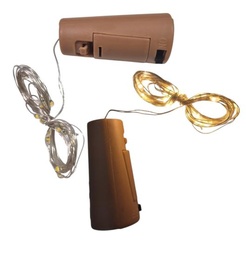 ALAMBRE DECORACION LED X 20 LUZ CALIDA CORCHO