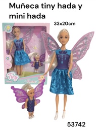 MUÑECA TINY HADA GRANDE Y CHICA EN CAJA 53742