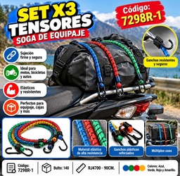 TENSOR X 3 RJ4700 EN BOLSA COLORES VARIOS 7298R-1