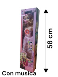 MUÑECA HAPPY GIRL CON MUSICA EN CAJA 58 CM 