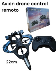 AVION DRONE FIGHTER PLANE CONTROL REMOTO CON LUCES LED
