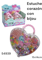 ESTUCHE CORAZON TINY PARA ARMAR BIJOU 15X14CM 54939