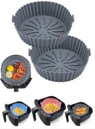 MOLDE REDONDO DE SILICONA P/ AIR FRYER CB6002 20CM