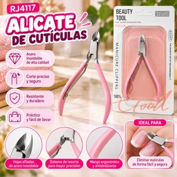 CORTA CUTICULA ROSA EN BLISTER 4117