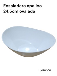 ENSALADERA OVAL 25.4 CM BLANCO OPALINO LYBW100
