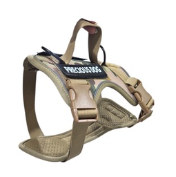 ARNES MILITAR PRECIOUS DOG CON AGARRE DE CORREA Y ABROJOS TALLE L 25-5082