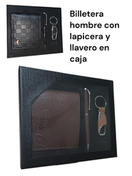 SET X 3 EN CAJA  BILLETERA+ LAPICERA + LLAVERO 22082