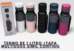 TERMO 1 LTS CON TAPA MULTIUSO TIPO CONTIGO CNW21755