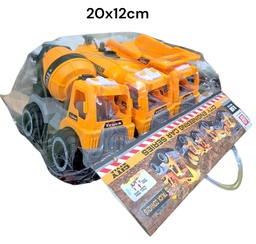 CAMION DE CONTRUCCION X 3 20X12CM C/U EN BOLSA PVC E191