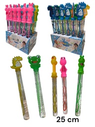 BURBUJEROS 25 CM VARIOS MODELOS EN CAJA EXIBIDORA