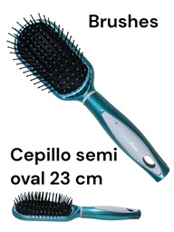 CEPILLO PARA CABELLO SEMI OVAL METALIZADO BRUSHES 512072