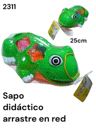 SAPO DIDACTICO ENCASTRE EN RED ARRASTRE 25CM COD 2311