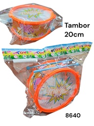 TAMBOR 20 CM MUSICAL EN BOLSA 8640