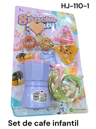 SET DE CAFE TETERA /TAZA Y POSTRES EN BLISTER SNACKS HJ-110-1