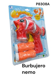 BURBUJERO NEMO EN BLISTER CON DOS REPUESTOS CLOWNFISH P8308A