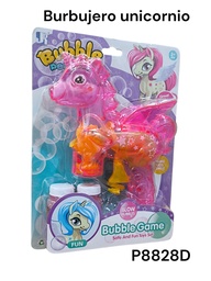 BURBUJERO UNICORNIO A FRICCION  EN BLISTER 2 REPUESTO BUBBLE GAME P8828D
